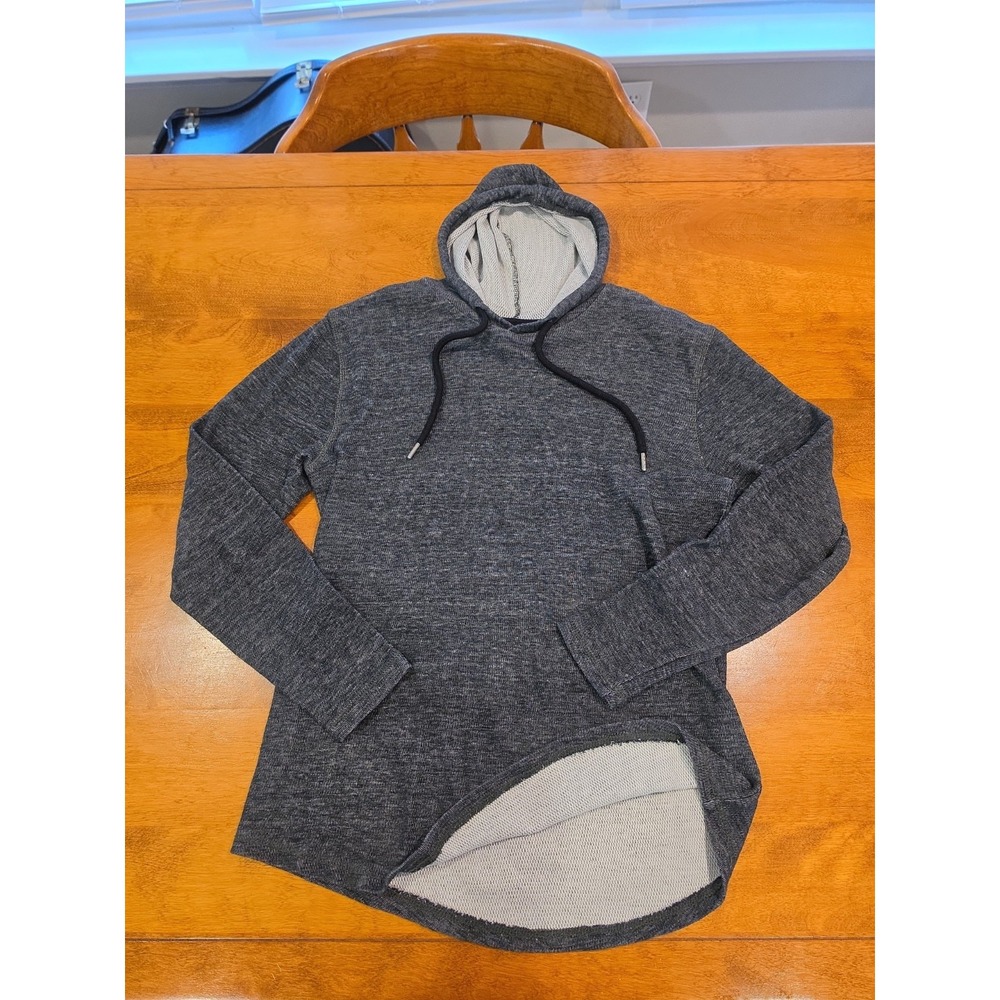 Company Eighty One Knit Pullover Hoodie Gray Hooded Drawstring Men's Size XL